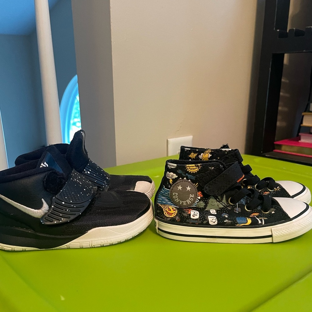 Size 8 Nike Kyries and Size 8 Converse